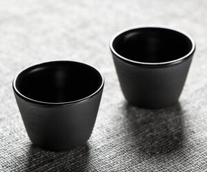 Vaidava Set šálků na espresso Eclipse 0,1l, 2ks, černý