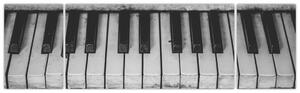 Obraz starého klavíru (170x50 cm)