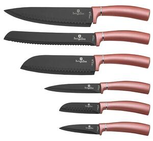 BERLINGERHAUS Sada nožů s nepřilnavým povrchem 6 ks I-Rose Edition BH-2513