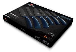 BERLINGERHAUS Sada nožů s nepřilnavým povrchem 6 ks Aquamarine Metallic Line BH-2514