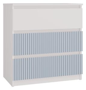 TP Living Dětská komoda MALWA M3 ARTESO bílo-modrá