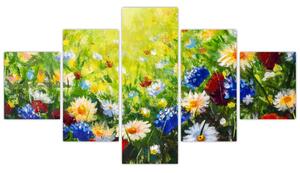 Obraz divokých květin (125x70 cm)