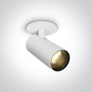 ONE 11107RA/W/W AKCE - Vestavné svítidlo WHITE LED 7W 3000K 500lm 36° 700mA 10V - ONE LIGHT