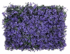Umělý listnatý plot 24 ks fialový 40 x 60 cm