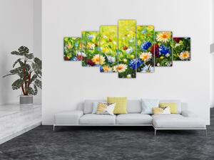 Obraz divokých květin (210x100 cm)