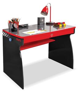 Dětský psací stůl Rally - červená/černá