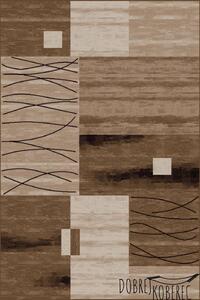 KARAT Kusový hnědý koberec Luna 1805-12 - 80 x 150