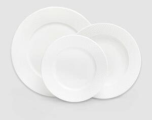 6dílná sada bílých porcelánových talířů Bonami Essentials Imperio