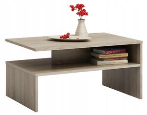 Kávový stolek TopEshop obdélníkový 60 x 90 x 45 cm dub sonoma