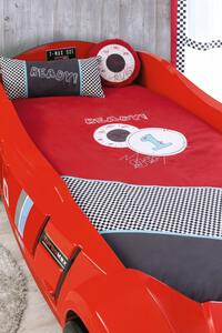 Dětská postel auto DELUXE 90x195cm - červená