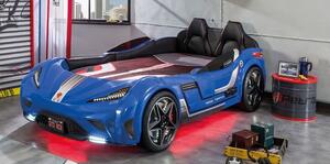 Dětská postel auto EXCLUSIVE 100x190cm - modrá