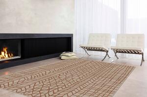 VM-Carpet Koberec Lastu, béžovo-měděný