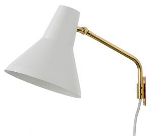 Innolux Nástěnná lampa Carin, bílá / mosaz