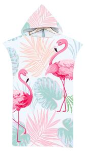Plážové pončo FLAMINGO barevné 80x145 cm