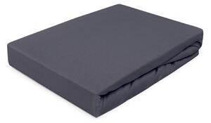 DĚTSKÉ JERSEY PROSTĚRADLO 041 60X120 CM TMAVĚŠEDE