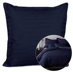 SATÉNOVÝ POVLAK NA POLŠTÁŘ CIZGILI NAVY BLUE 40X40 CM EXCLUSIVE TMAVĚMODRÁ