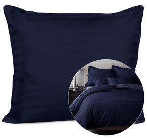 SATÉNOVÝ POVLAK NA POLŠTÁŘ CIZGILI NAVY BLUE 50X60 CM EXCLUSIVE TMAVĚMODRÁ