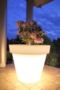 Velký svítící květináč SATURN PL-SA77-LIGHT
