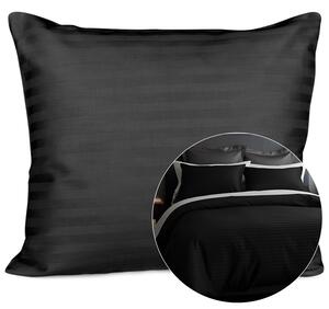 SATÉNOVÝ POVLAK NA POLŠTÁŘ CIZGILI BLACK 70X80 CM EXCLUSIVE ČERNÁ