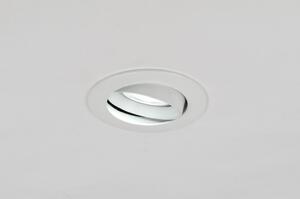 Zápustné LED svítidlo z bíle lakovaného kovu (Nordtech)