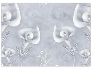 Obraz - Perlové květy (70x50 cm)