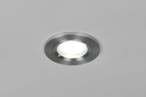 Zápustné koupelnové LED svítidlo z broušeného hliníku (Nordtech)