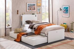 Dětská postel s přistýlkou Pure - bílá