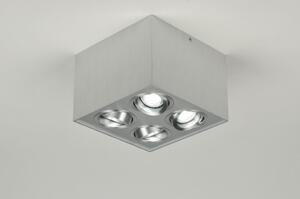 Stropní bodové LED svítidlo Quadro Silver (Nordtech)