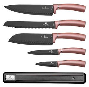 BERLINGERHAUS Sada nožů s magnetickým držákem 6 ks I-Rose Edition BH-2538