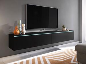 TV stolek Dlone 180, Barva: černý grafit, Osvětlení: osvětlení LED - bílé Mirjan24 5903211138959