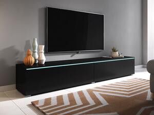 TV stolek Dlone 180, Barva: černý grafit, Osvětlení: osvětlení LED - bílé Mirjan24 5903211138959