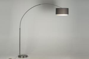 Stojací designová oblouková lampa Soffito Grey (Kohlmann)