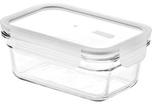 GLASSLOCK SKLENĚNÁ OBDÉLNÍKOVÁ NÁDOBA 470 ML BÍLÁ