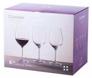 Lunasol - Poháry na červené víno 660 ml set 6 ks – Optima Line Glas Lunasol (322687)