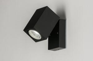 Nástěnné černé koupelnové svítidlo Casolle Black (LMD)