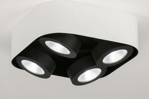Stropní bodové designové LED svítidlo Troncetto Quatro Black and White (Nordtech)