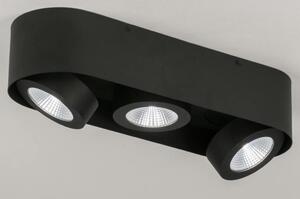 Stropní bodové černé LED svítidlo Troncetto III Black (Nordtech)