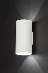Nástěnné koupelnové designové bílé svítidlo Baurne White (LMD)