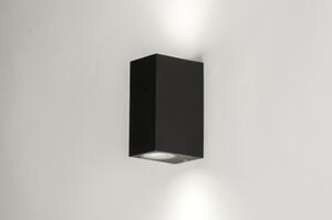Nástěnné koupelnové černé svítidlo Detroit V Black (Nordtech)