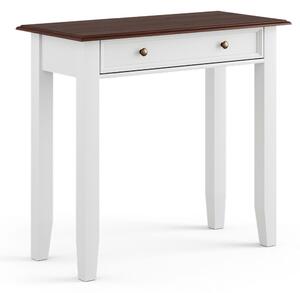 Toaletní stolek, borovice, barva bílá - ořech, kolekce Belluno Elegante