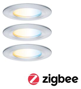 P 92444 LED vestavné svítidlo Nova Coin IP44 kruhové 78mm měnitelná bílá 3x6W 230V hliník broušený hliník - PAULMANN