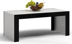 Konferenční stolek DEKO D1 Bílý + černý lesk