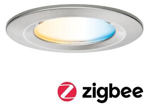 P 92448 LED vestavné svítidlo Nova Coin IP44 kruhové 78mm měnitelná bílá 6W 230V kov kartáčovaný hliník - PAULMANN