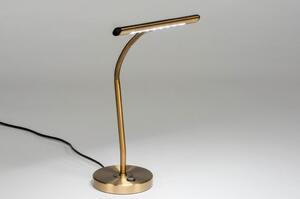 Stolní designová LED lampa Bank Retro Gold (Baronn)