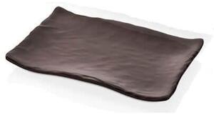 KULSAN TERRA MELAMÍNOVÝ TALÍŘ 34X26,6CM TMAVĚHNĚDÝ
