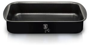 BERLINGERHAUS Pečící plech hluboký s mramorovým povrchem Shiny Black Collection 35x27cm BH-6804