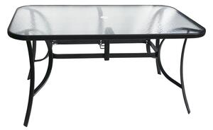 Rojaplast Zahradní stůl XT1012T kovový (ZWT-150) - průhledné sklo