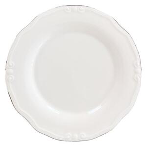 Jídelní sada 53 ks bílá/stříbrná/porcelán
