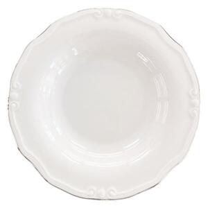 Jídelní sada 53 ks bílá/stříbrná/porcelán