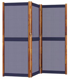 3dílný paraván tmavě modrý 210 x 180 cm